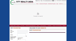 Desktop Screenshot of cityrealtyindia.com