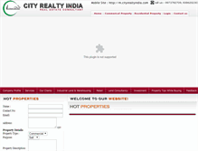 Tablet Screenshot of cityrealtyindia.com